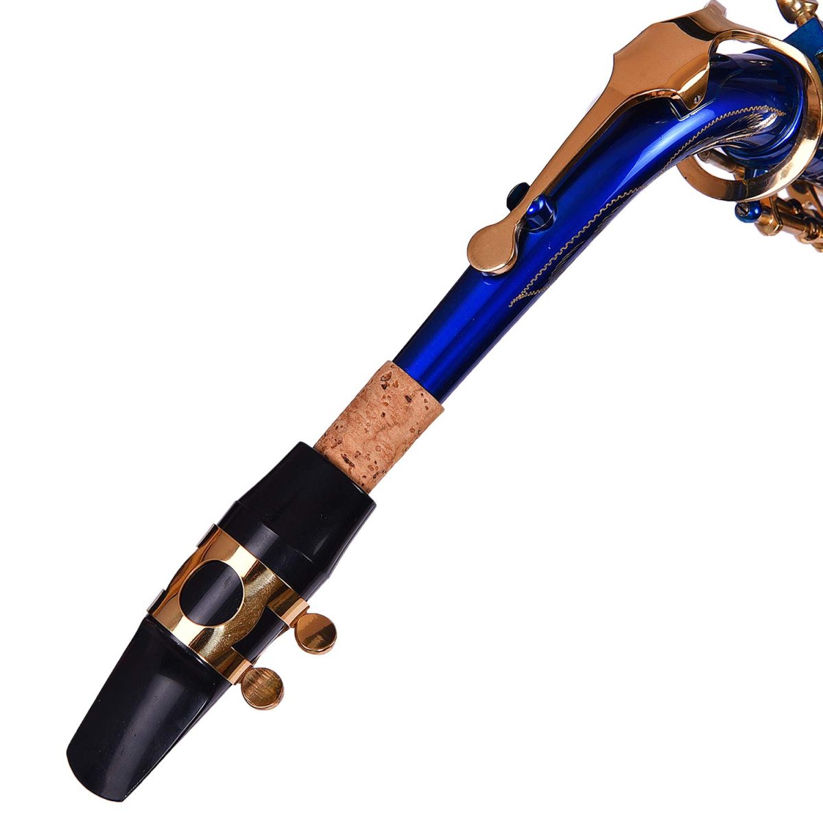 Blue Gold Alto Saxophone with complete Kit- Case, Polishing Cloth, Cleaning Rod and Gloves - Image 3