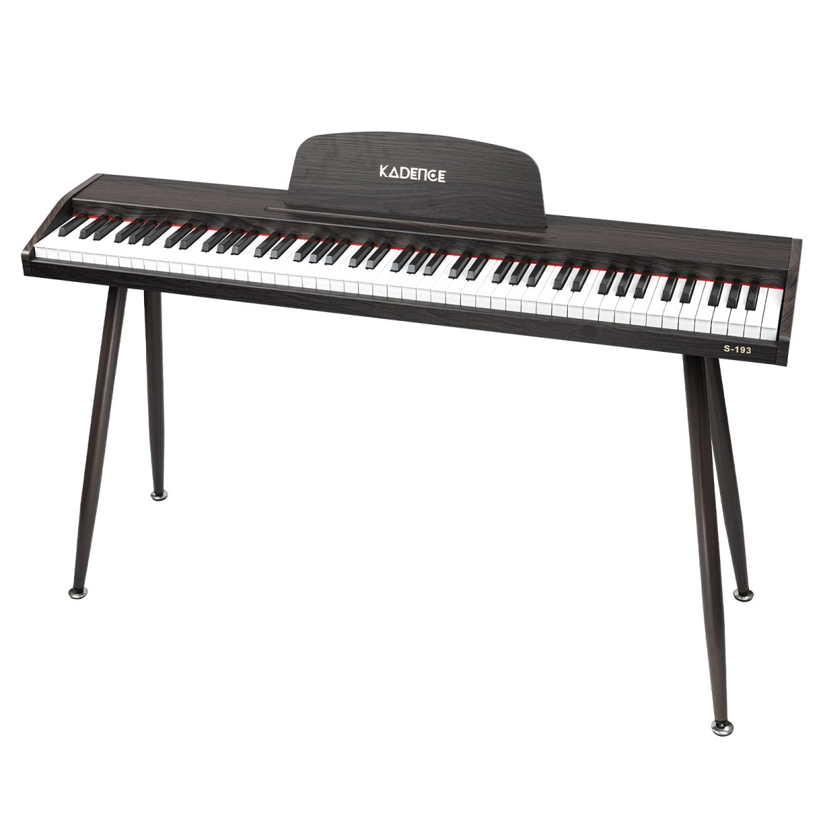 Kadence S193DBR Digital Piano | 88 Progressive Touch-Sensitive Keys | Bluetooth & MIDI - Image 4