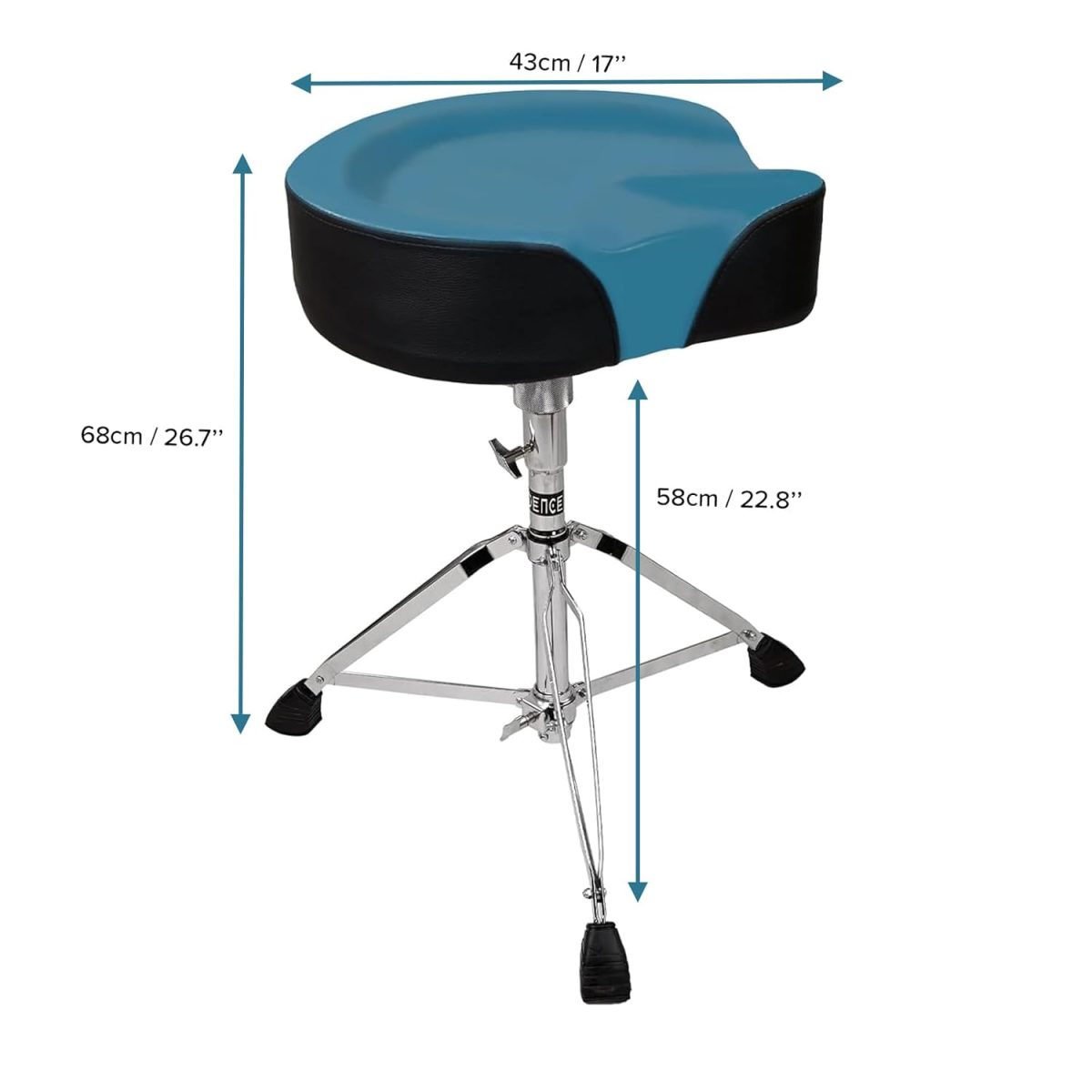 Blue Motorcycle Style Drum Throne with advanced Memory Sponge - Image 8