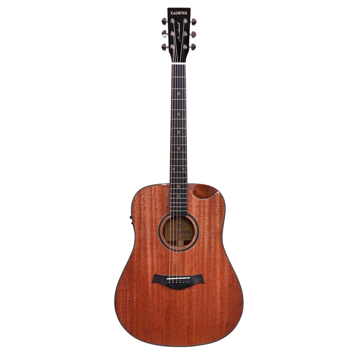 Slowhand Series | Brown Mahogany & Rosewood Wood Semi Acoustic Guitar +a Free Guitar Learning Course. (KAD-SH-103-C) - Image 2