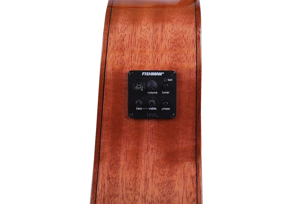 Slowhand Series | Brown Mahogany & Rosewood Wood Semi Acoustic Guitar +a Free Guitar Learning Course. (KAD-SH-103-C) - Image 4