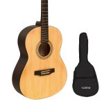 Acoustica Series | Natural Dreadnought Wood Acoustic Guitar + a Free Online Guitar Learning Course. (BB01)
