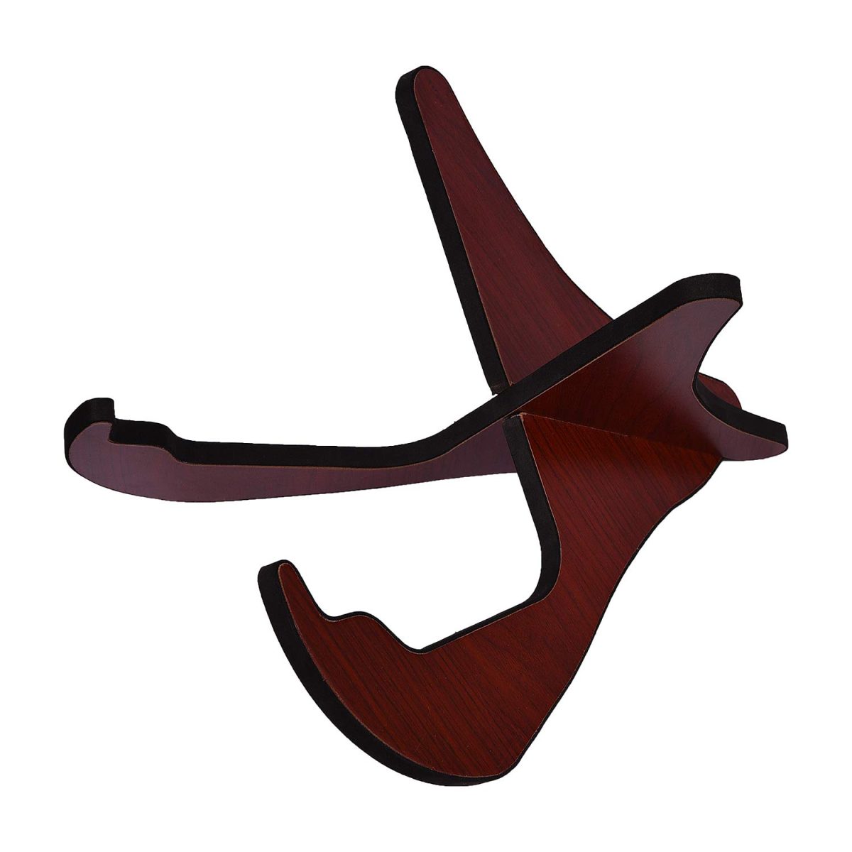 23 Portable X- Frame Wooden Guitar Stand with Soft Rubber Covering - Image 2