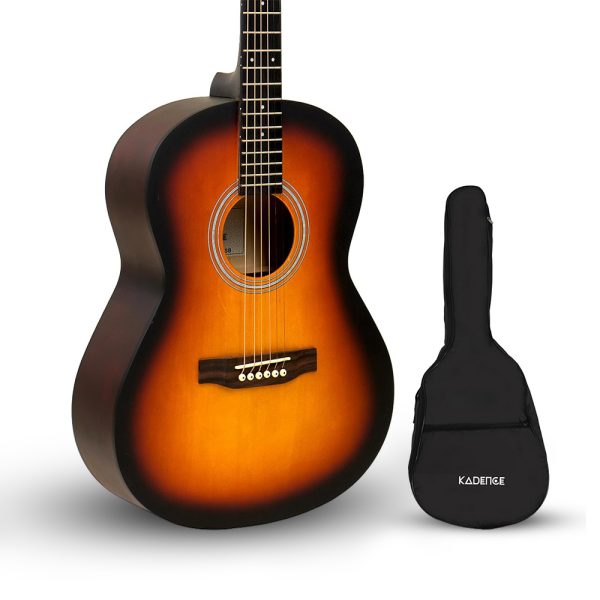 Acoustica Series | Dreadnought Sunburst Acoustic Guitar + a Free Guitar Online Learning Course. (BB01)