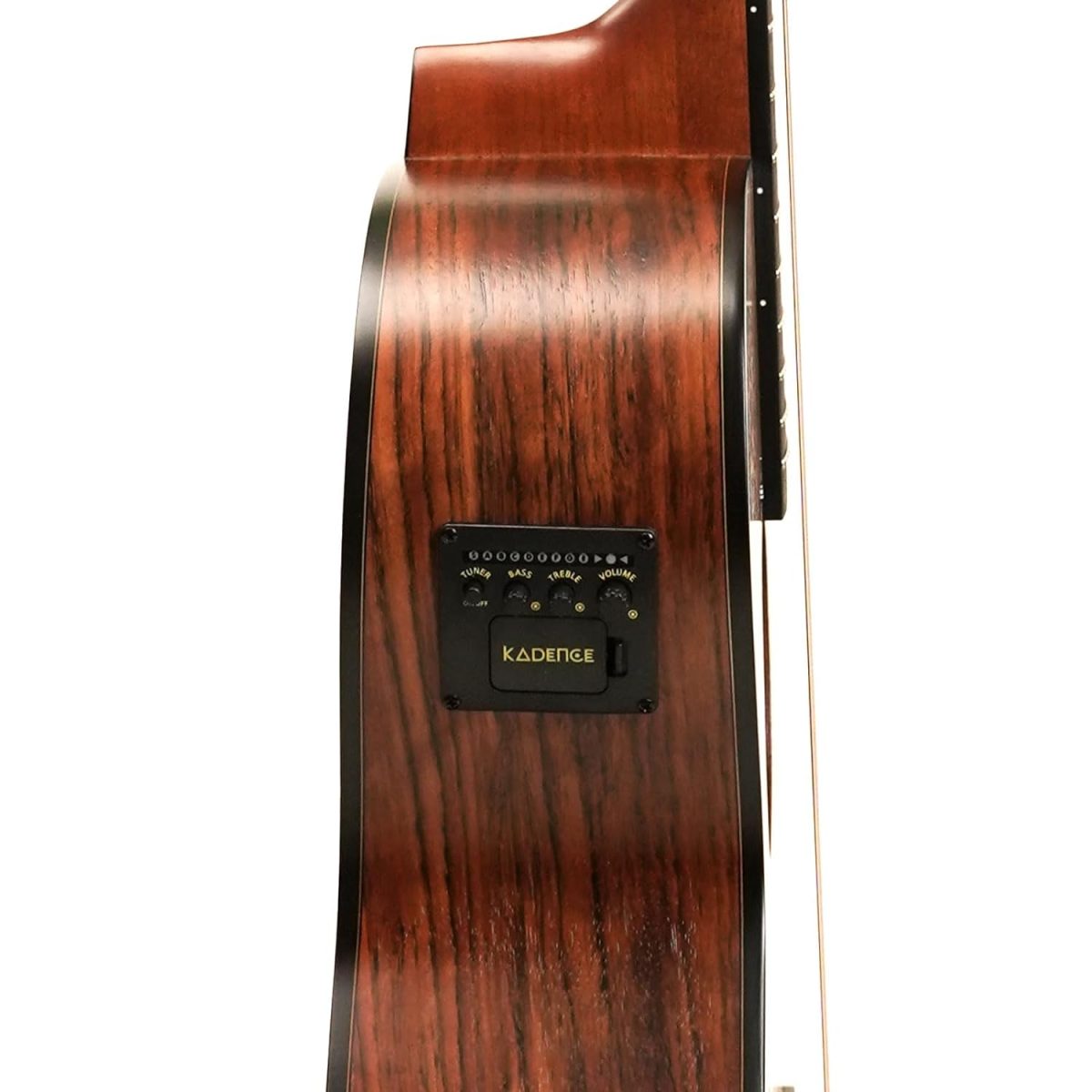 a6 Acoustica Series | Semi-Acoustic Zebra Wood Guitar with EQ, Padded Bag + a Free Guitar Online Learning Course. - Image 6