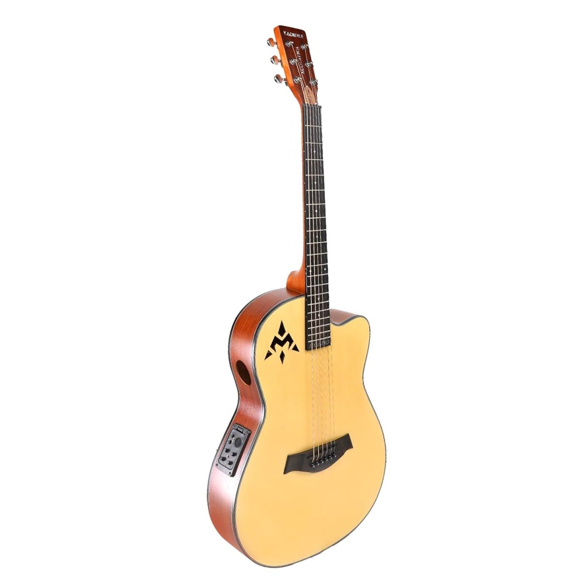 Acoustica Series | Slim Body Spruce Top | Sapele Wood Sides with Rounded Rosewood Fretboard 39“ Guitar + a Free Guitar Online Learning Course. - Image 4