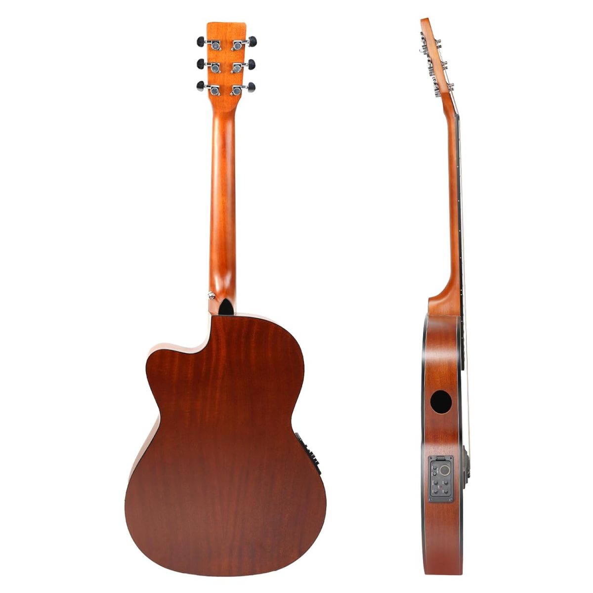 Acoustica Series | Slim Body Spruce Top | Sapele Wood Sides with Rounded Rosewood Fretboard 39“ Guitar + a Free Guitar Online Learning Course. - Image 7