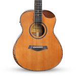 Slowhand Series | Solid Cedar Wood Premium Semi Acoustic 38" Guitar with EQ, Heavy Padded Bag and Handrest + a Free Guitar Learning Course. (SHM100PRO) - Image 3