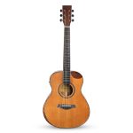 Slowhand Series | Solid Cedar Wood Premium Semi Acoustic 38" Guitar with EQ, Heavy Padded Bag and Handrest + a Free Guitar Learning Course. (SHM100PRO) - Image 4