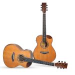 Slowhand Series | Solid Cedar Wood Premium Semi Acoustic 38" Guitar with EQ, Heavy Padded Bag and Handrest + a Free Guitar Learning Course. (SHM100PRO) - Image 5