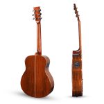 Slowhand Series | Solid Cedar Wood Premium Semi Acoustic 38" Guitar with EQ, Heavy Padded Bag and Handrest + a Free Guitar Learning Course. (SHM100PRO) - Image 7