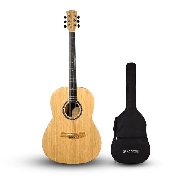 Acoustica Series | Bamboo Solid Wood Acoustic Guitar for all Age Groups + a Free Guitar Learning Course.