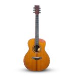 Slowhand Series | Solid Cedar Wood Premium Semi Acoustic 38" Guitar with EQ, Heavy Padded Bag and Handrest + a Free Guitar Learning Course. (SHM100PRO)