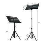 Kadence Professional Notation Foldable Music Sheet Holder With 2-step Adjustable Height and Travel Pouch (K-NSTD-NK09F) - Image 4