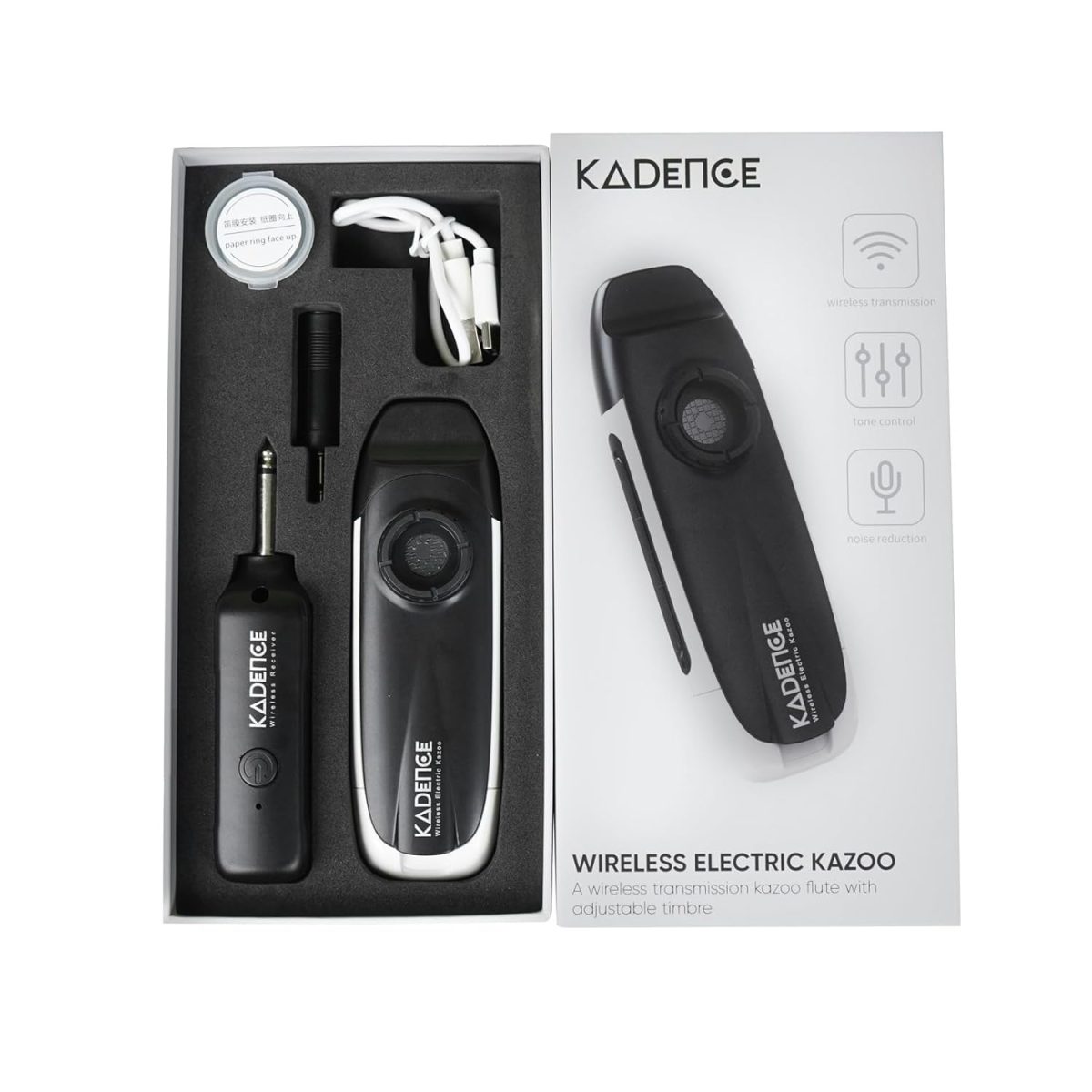 Kadence Professional Electric Kazoo - Wireless Performance Instrument -With Tone Control, Noise reduction and Flute Diaphragms (DK-18) - Image 5