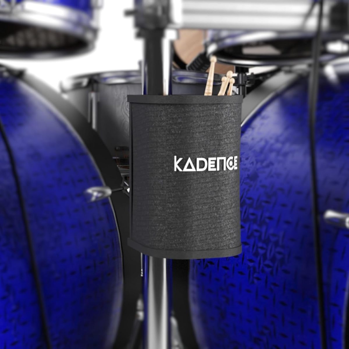 Kadence Portable Drum Stick Bag,Hanging Bag Drumstick Portable bag with Velcro straps for Hanging Drumstick Bag for Drum Set Mallet and Percussion Sticks - Image 5
