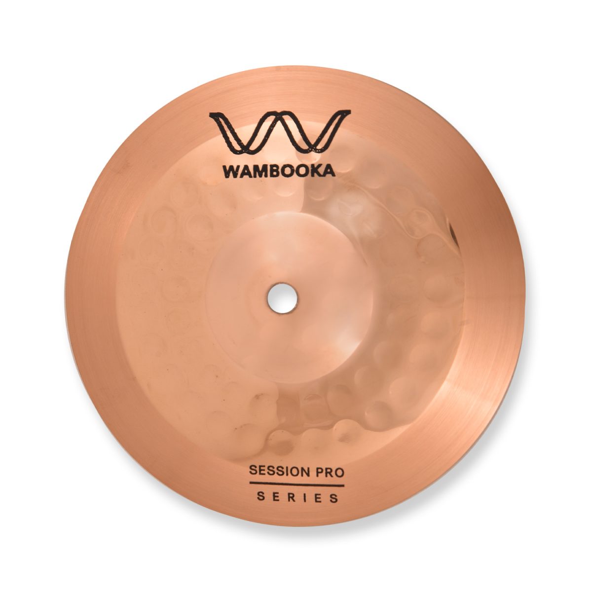 Wambooka Session Pro 8" Splash Cymbal for Drum Set - Italian Design, B8 bronze (hand-hammered) - Image 4