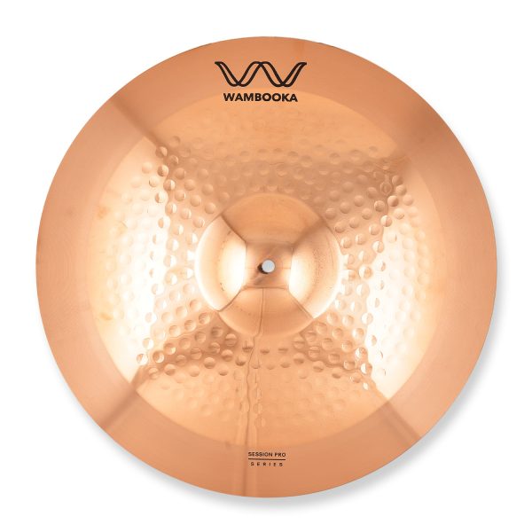 Wambooka Session Pro 20" Ride Cymbal for Drum Set - Italian Design, B8 bronze (hand-hammered)