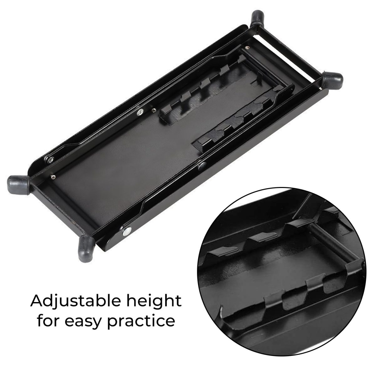 Kadence Guitar Foot Rest/Foot Stool, Adjustable Guitar Leg Rest, Foot stool Black for Classical Guitar Player - Image 7