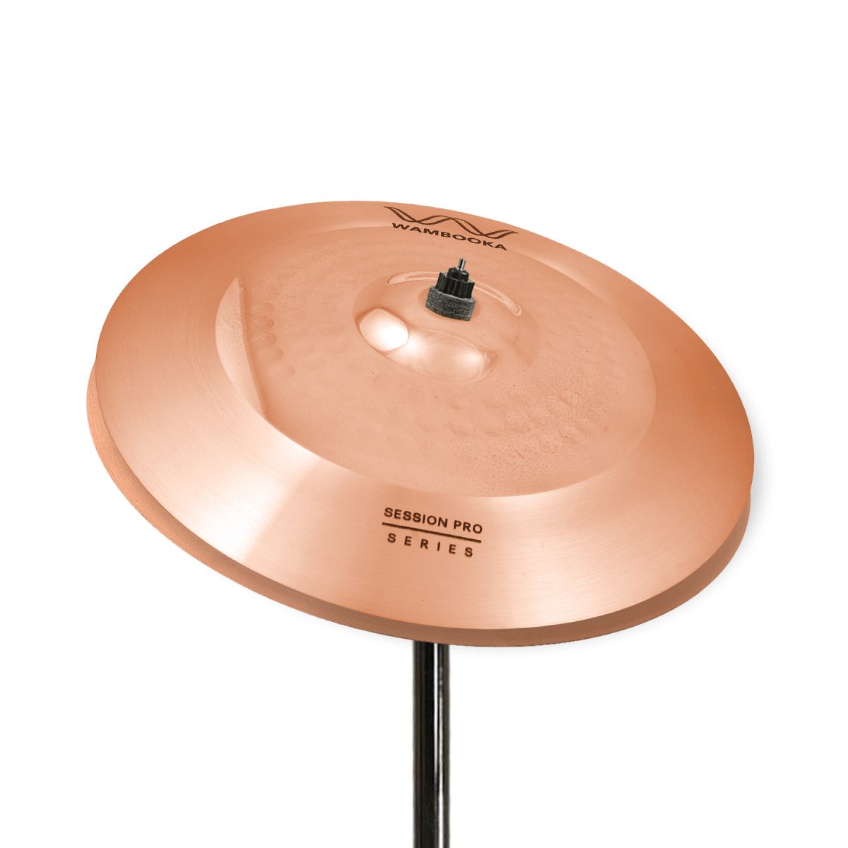 Wambooka Session Pro 14" Hihat Cymbals for Drum Set - Italian Design, B8 bronze (hand-hammered) - Image 3