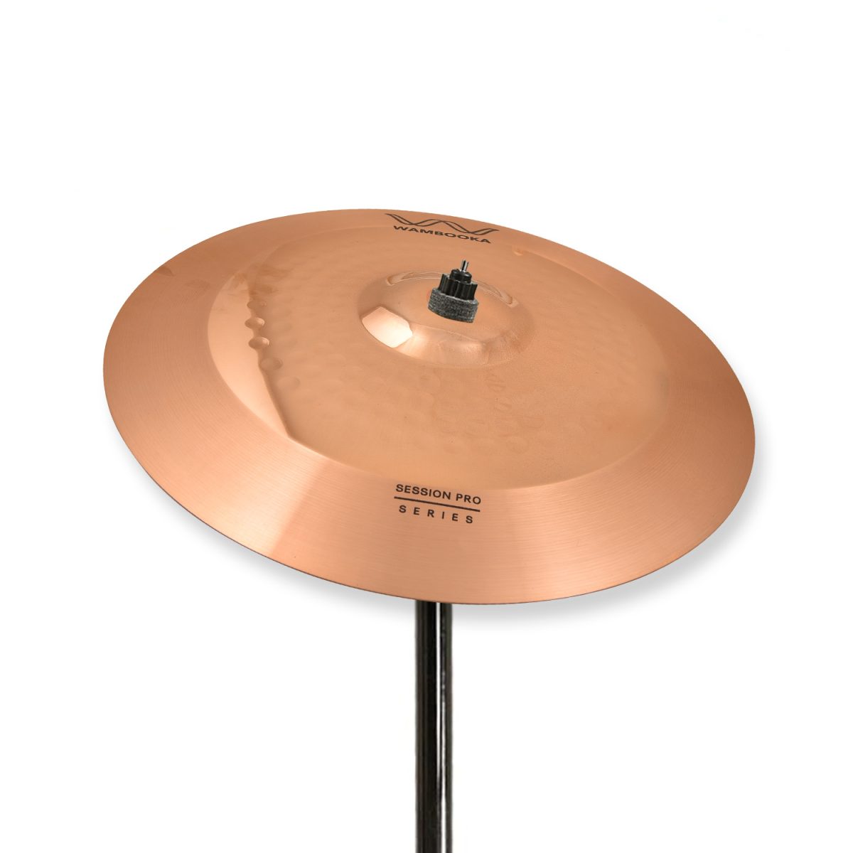Wambooka Session Pro 16" Crash Cymbal for Drum Set - Italian Design, B8 bronze (hand-hammered) - Image 3