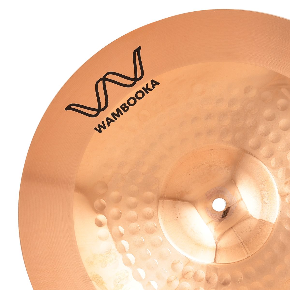 Wambooka Session Pro 16" Crash Cymbal for Drum Set - Italian Design, B8 bronze (hand-hammered) - Image 5