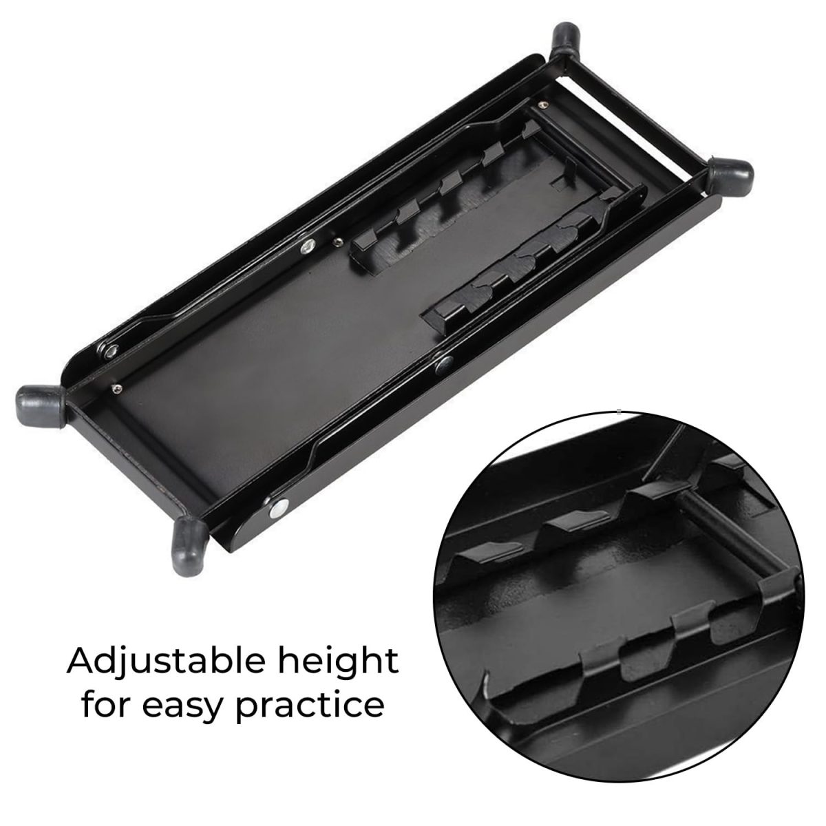 Kadence Guitar Foot Rest/Foot Stool, Adjustable Guitar Leg Rest, Foot stool Black for Classical Guitar Player - Image 3