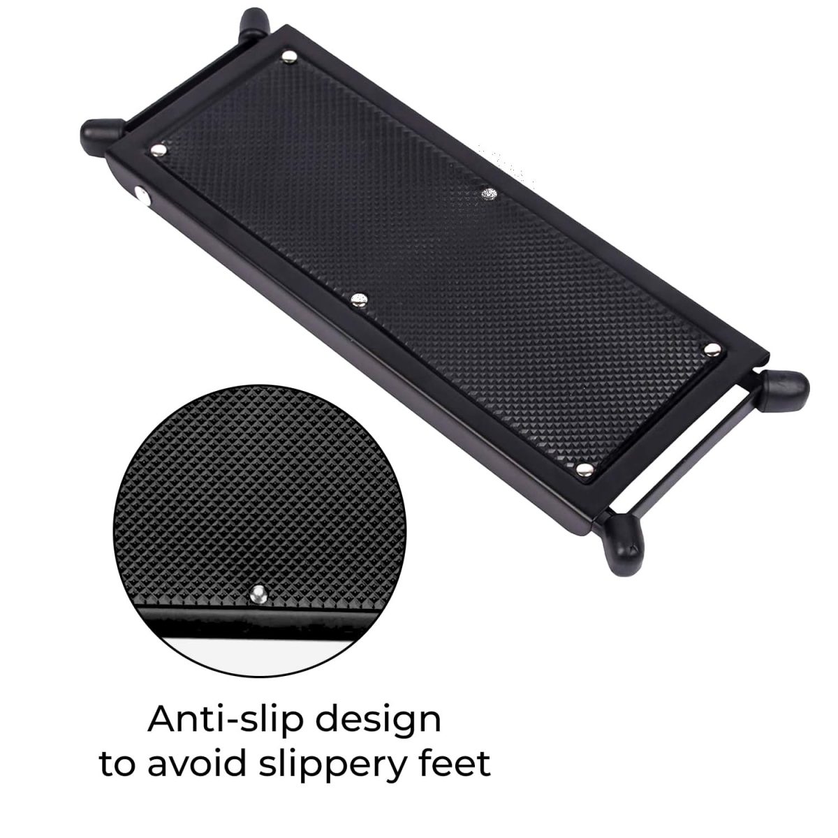Kadence Guitar Foot Rest/Foot Stool, Adjustable Guitar Leg Rest, Foot stool Black for Classical Guitar Player - Image 5
