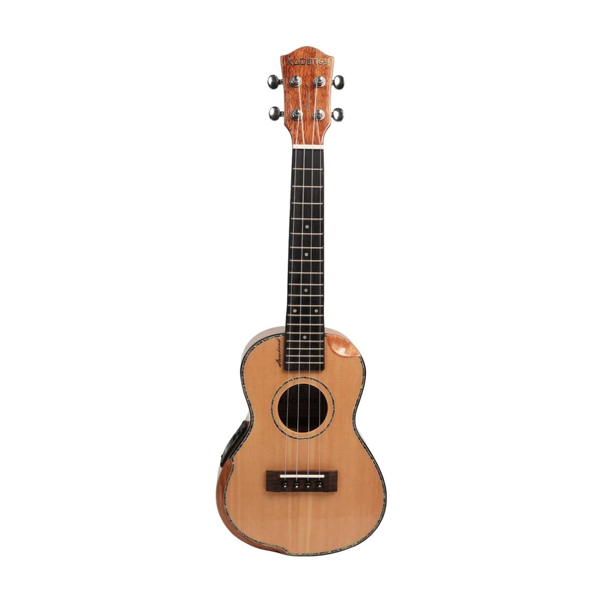 42 Kadence 24 inch Concert Ukulele (Solid Spruce Wood) Semi Acoustic Slowhand series with Handrest, Eq, Learning course and Padded Bag (KAD-UKSH-101EQ) - Image 2