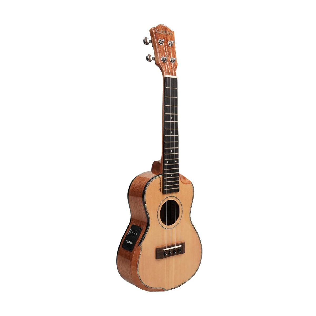 Kadence 24 inch Concert Ukulele (Solid Spruce Wood) Semi Acoustic Slowhand series with Handrest, Eq, Learning course and Padded Bag (KAD-UKSH-101EQ) - Image 5