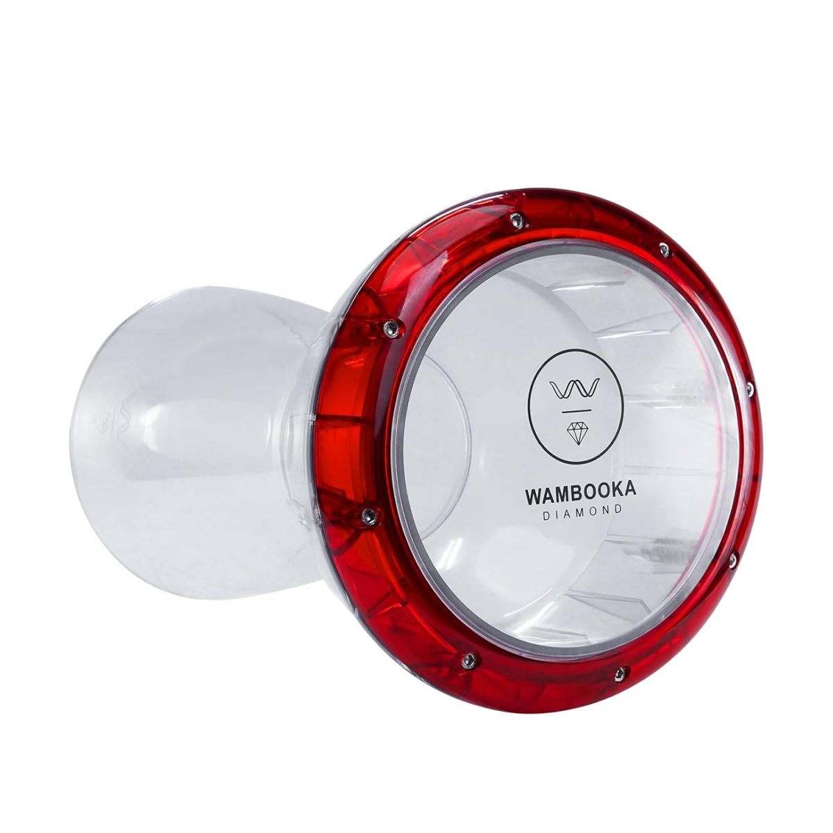 Wambooka Ruby Darbuka Drum with 8.75 inch Tunable Head, and Padded Bag 17 inches Length (Clear PC) - Image 6