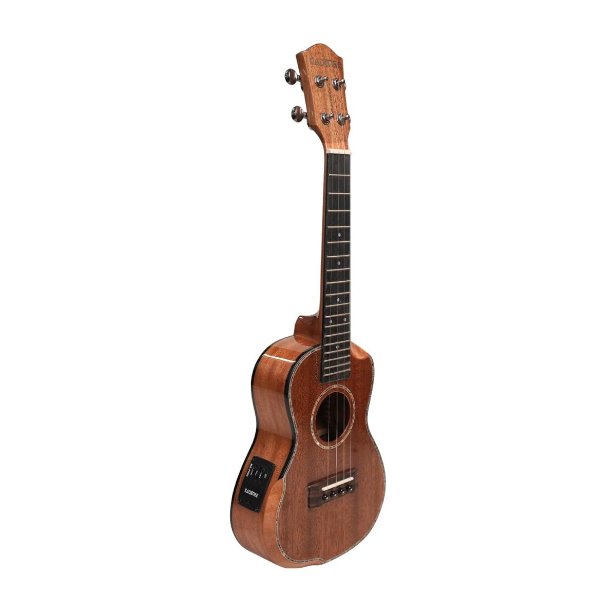 Kadence 24 inch Concert Ukulele (Solid Mahogany Wood) Semi Acoustic Slowhand series with Handrest, Eq, Learning course and Padded Bag (KAD-UKSH-103EQ) - Image 5
