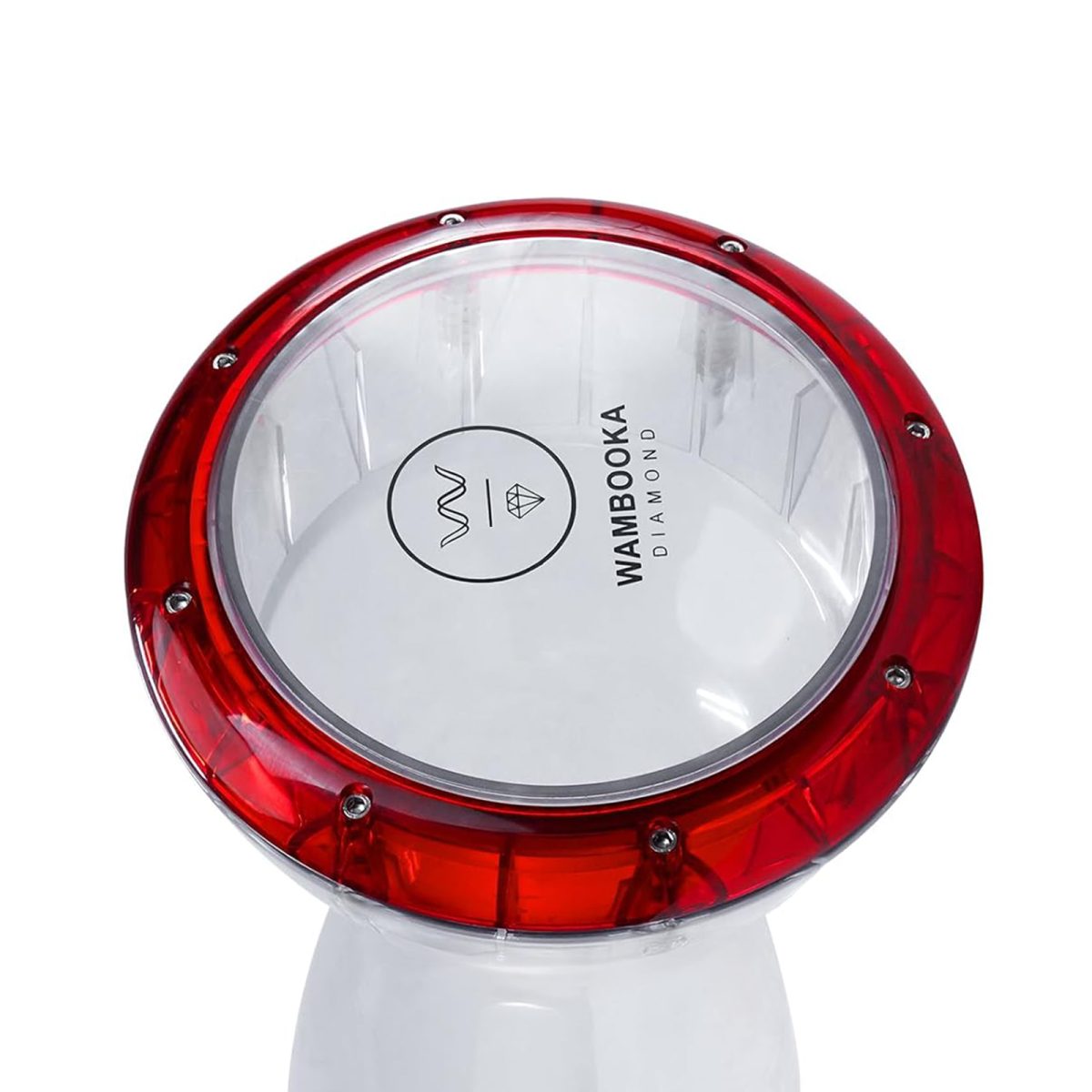 Wambooka Ruby Darbuka Drum with 8.75 inch Tunable Head, and Padded Bag 17 inches Length (Clear PC) - Image 4