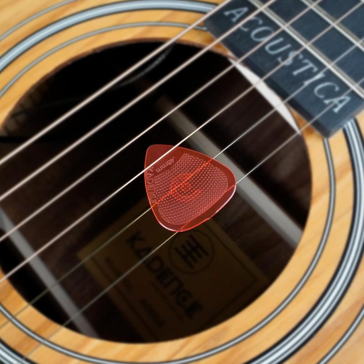 Kadence 100 Polycarbonate Guitar Picks – 0.48mm Anti-Slip Plectrums with Hostile Grip & Storage Box - Image 3