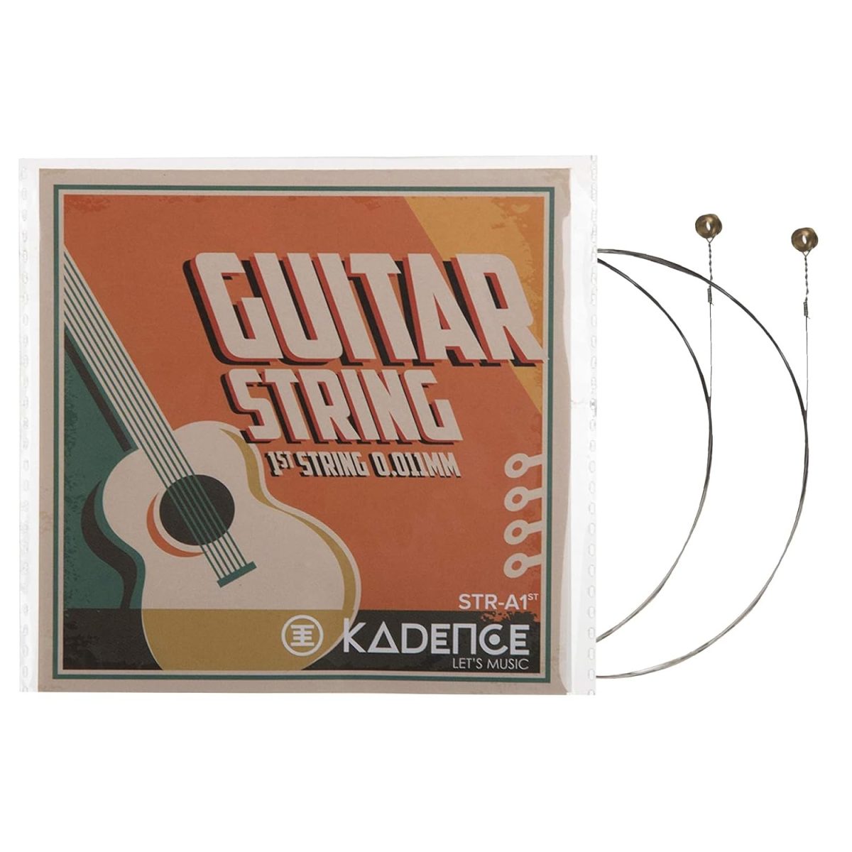 st4 Kadence Phosphor Bronze Guitar Strings and 10 Picks Combo - String Set X 1nos, First E StringX 2 nos and 10 Anti slip 0.48mm Plectrums with hostile grip - Image 4