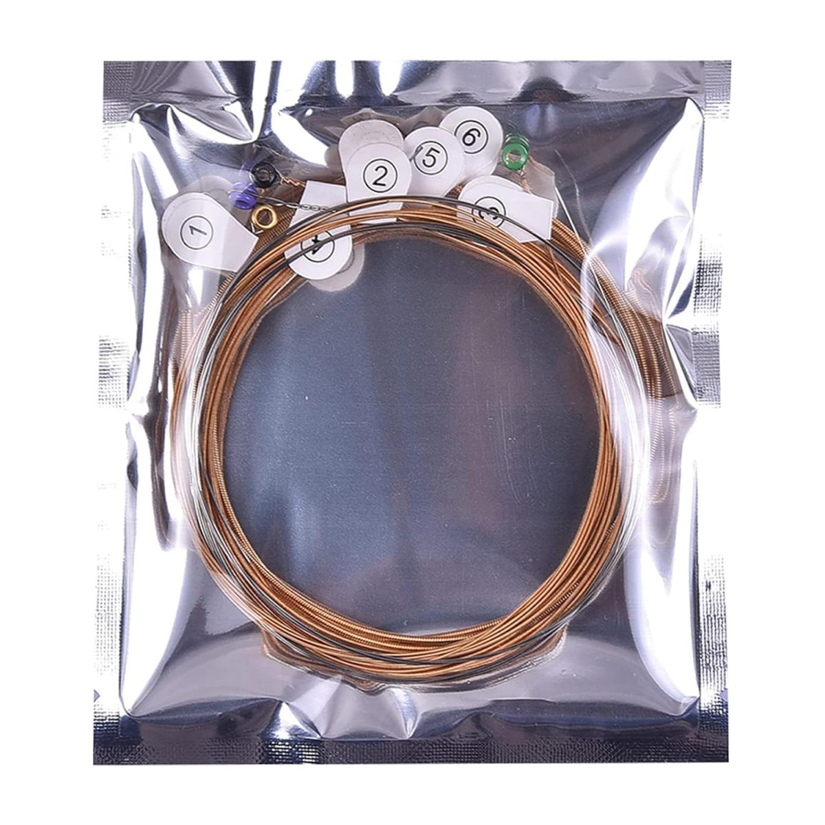 st5 Kadence Phosphor Bronze Guitar Strings and 10 Picks Combo - String Set X 1nos, First E StringX 2 nos and 10 Anti slip 0.48mm Plectrums with hostile grip - Image 5