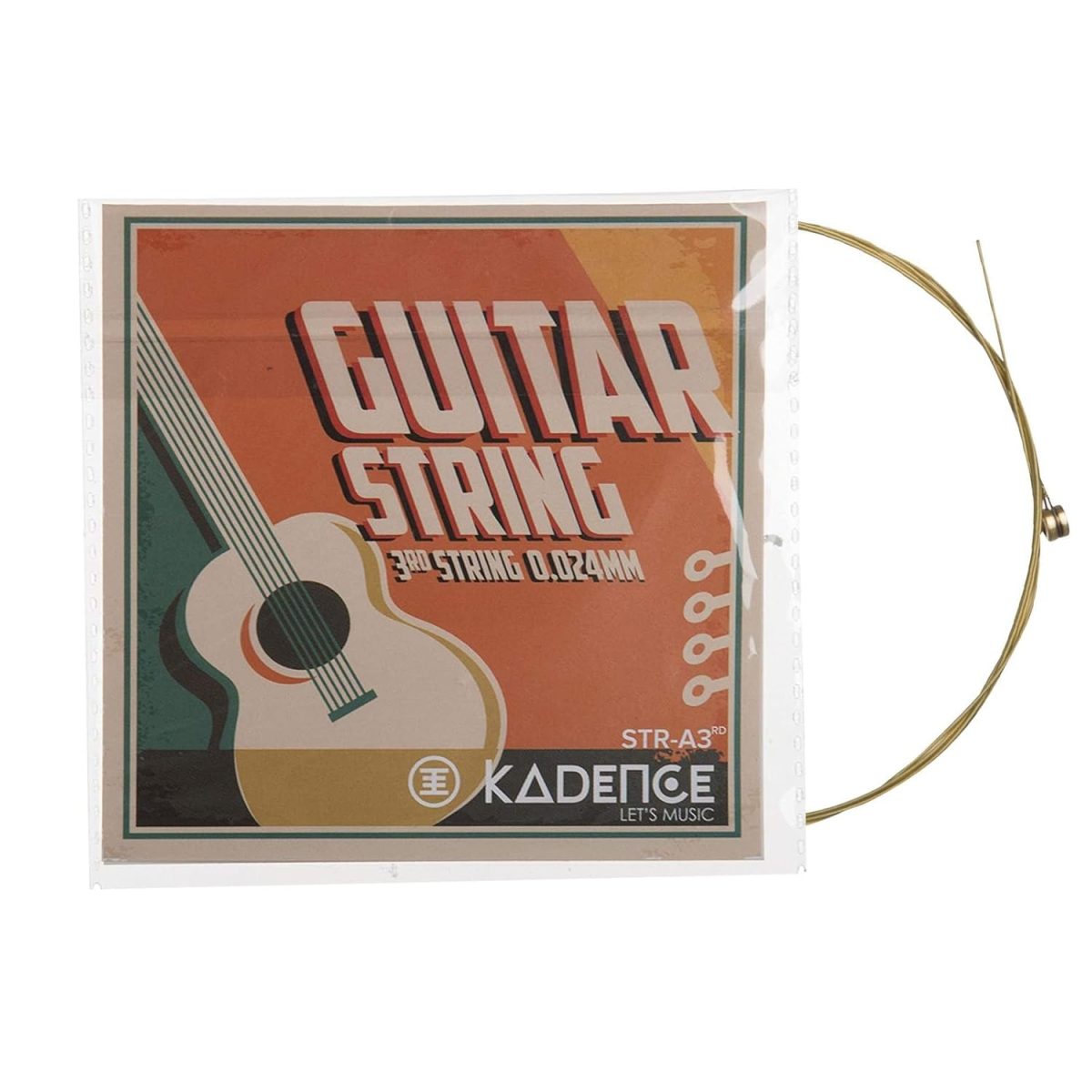 Kadence Guitar Strings and 10 picks Combo - First E string X 3nos, Second BStringX 1nos, Thrid G String X 1nos and 10 Anti slip 0.48mm Plectrums with hostile grip Brand: Kadence - Image 6