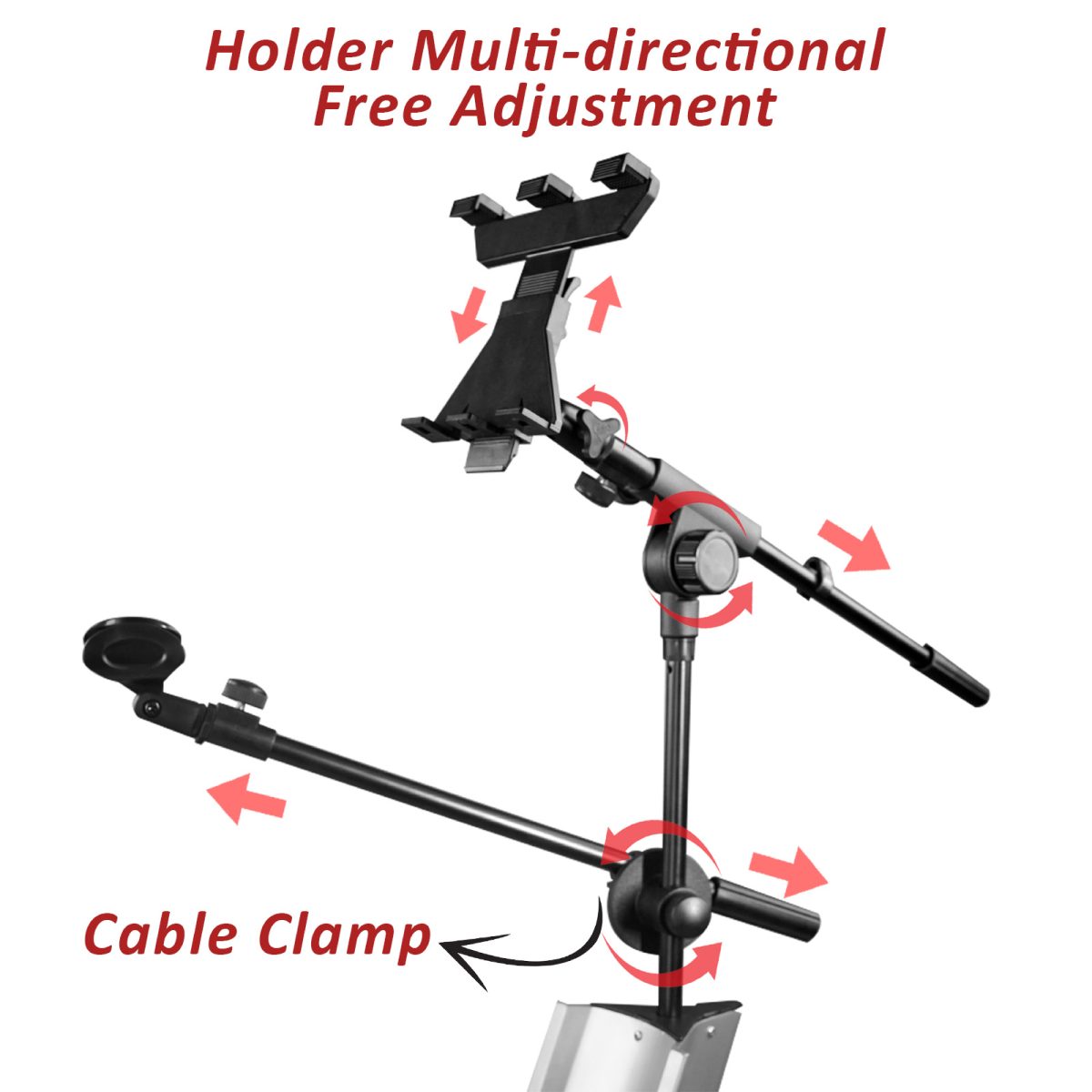 Kadence Tower Keyboard 2 tier Stand with i pad and mic stand along with carry bag suitable for Digital Turntable, DJ Audio Gear, Studio Synthesizers - Image 3
