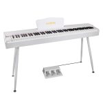 Kadence GEN25 Digital Piano(DP01)– 88 Weighted Progressive Hammer Keys, Wooden Stand, Triple Pedal, MIDI & French Dream Chip (White Piano,2025 Edition) - Image 3
