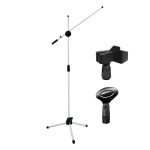 Kadence WHITE Mic Stand Heavy Duty Adjustable Dual Microphone Stand, Studio Microphone Stand (M30 White) - Image 3