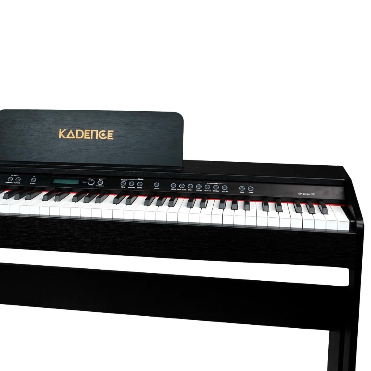 Kadence DP02WBK GEN25 Digital Piano | 88 Weighted Progressive Hammer Action Keys | Wooden Stand, Triple Pedal, Music Stand | French Dream Chip | 2025 Edition - Image 6