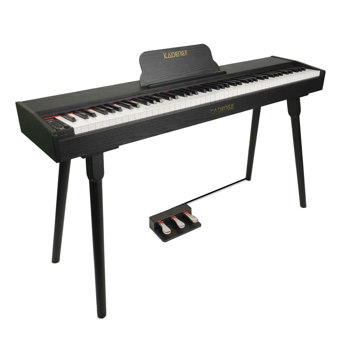 Kadence GEN25 Series | DP01 Hammer Action Weighted 88 Keys Portable Black Digital Piano with Wooden Stand. - Image 4