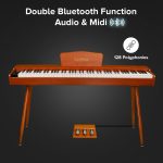 Kadence GEN25 Series | DP01 Hammer Action Weighted 88 Keys Portable Wooden Digital Piano with Wooden Stand. - Image 4