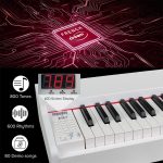 Kadence GEN25 Digital Piano(DP01)– 88 Weighted Progressive Hammer Keys, Wooden Stand, Triple Pedal, MIDI & French Dream Chip (White Piano,2025 Edition) - Image 7