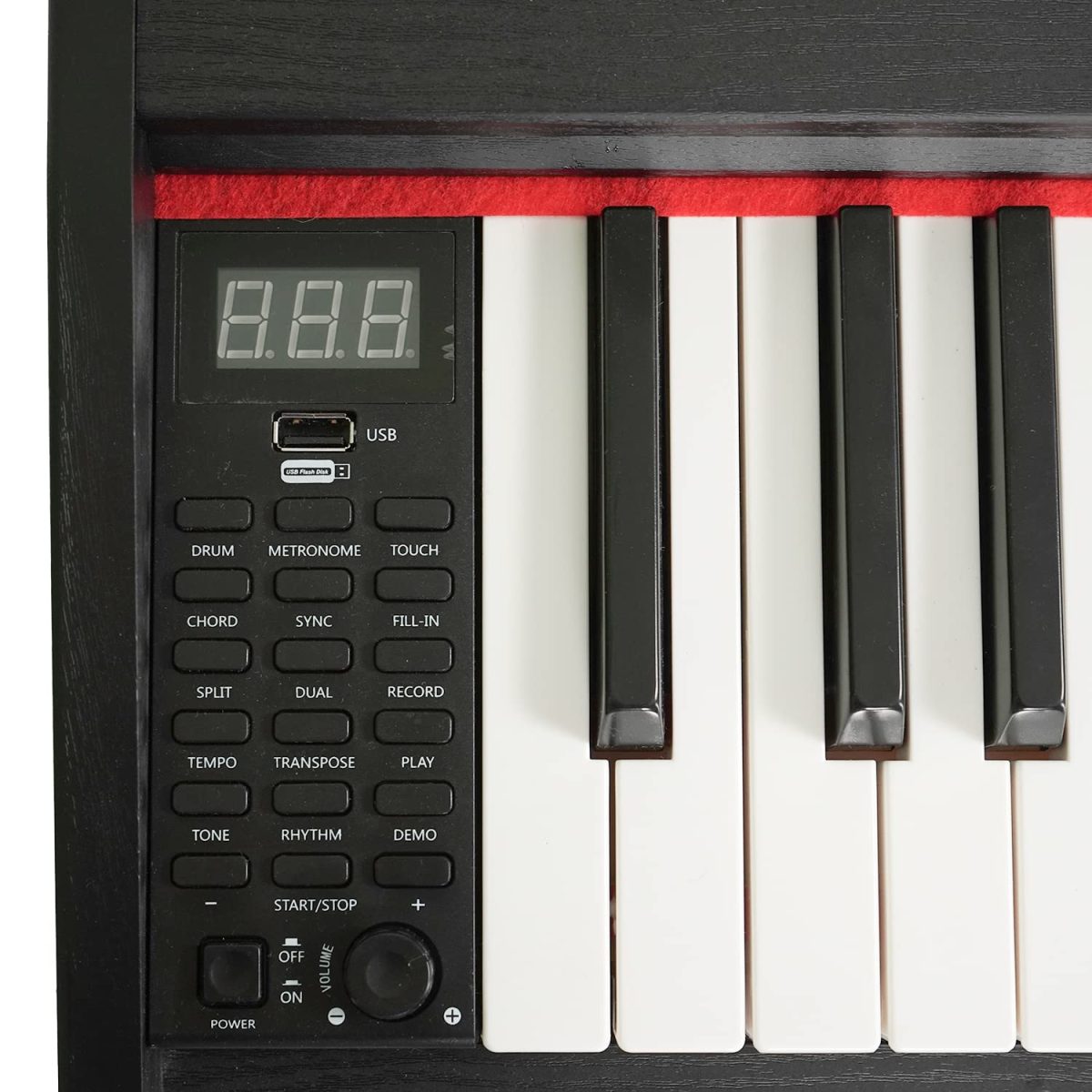 Kadence GEN25 Series | DP01 Hammer Action Weighted 88 Keys Portable Black Digital Piano with Wooden Stand. - Image 2