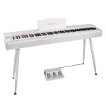 Kadence GEN25 Digital Piano(DP01)– 88 Weighted Progressive Hammer Keys, Wooden Stand, Triple Pedal, MIDI & French Dream Chip (White Piano,2025 Edition) - Image 2