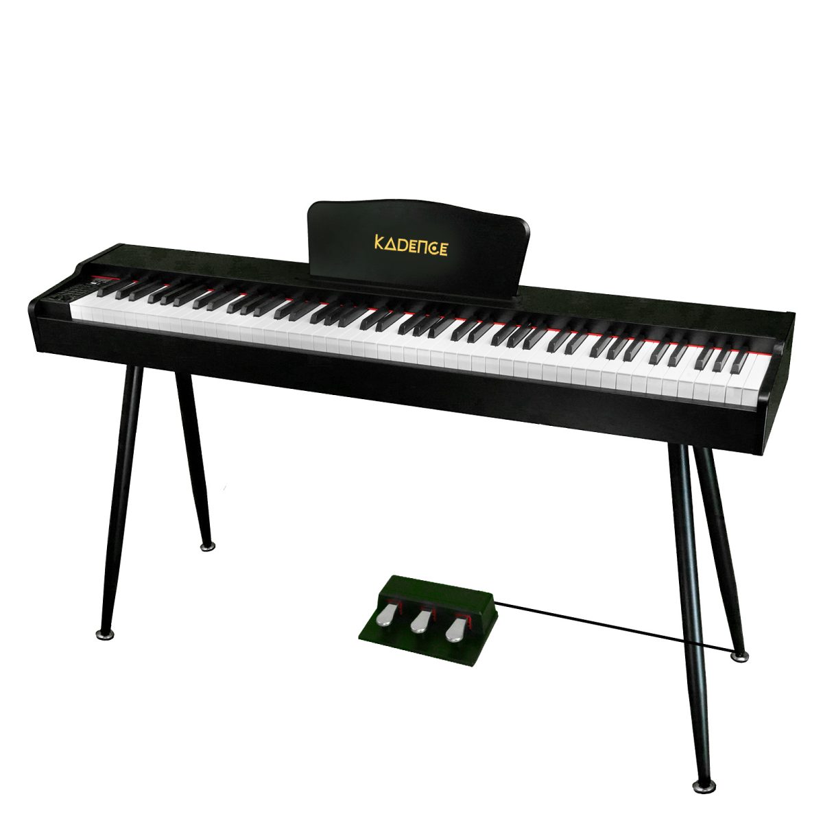 Kadence GEN25 Series | DP01 Hammer Action Weighted 88 Keys Portable Black Digital Piano with Wooden Stand. - Image 3