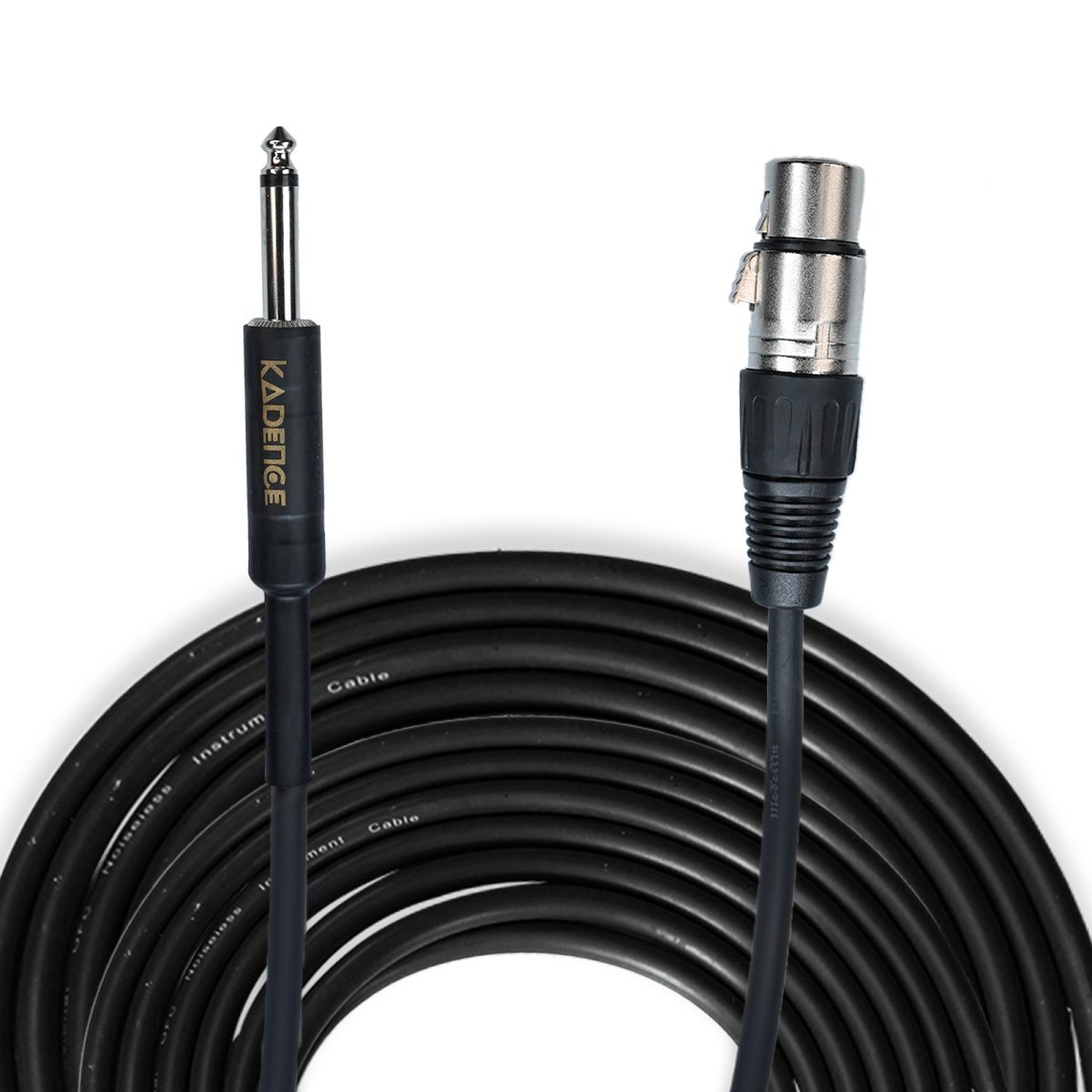 Artboard 1 (1) Kadence Mic Cable - Female XLR to Jack 6.35mm Microphone Cable - Mic Cord for Dynamic Microphone - 16.4 FT/ 5 Meters - Image 1