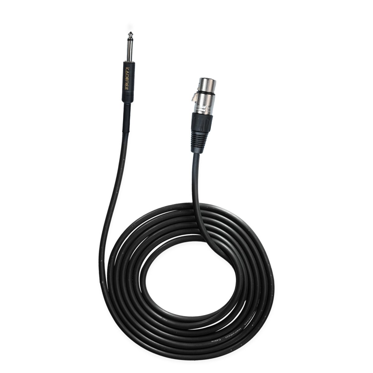 Kadence Mic Cable - Female XLR to Jack 6.35mm Microphone Cable -  Mic Cord for Dynamic Microphone - 10 FT/ 3 Meters - Image 2