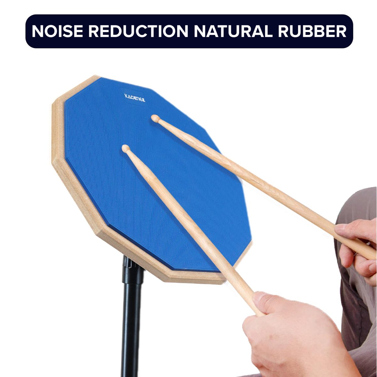 Kadence Portable Practice Pad with Adjustable Stand – Perfect for beginners - Image 5